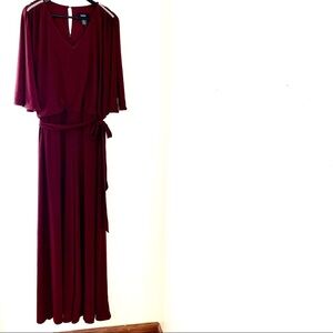 NWT  M S K Burgundy Jumpsuit. Sz XL